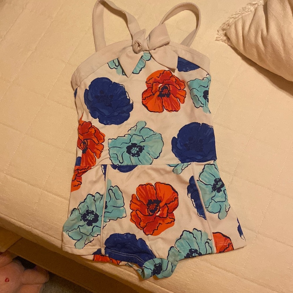 Janie and Jack Retro Girls Bathing Suit size 6